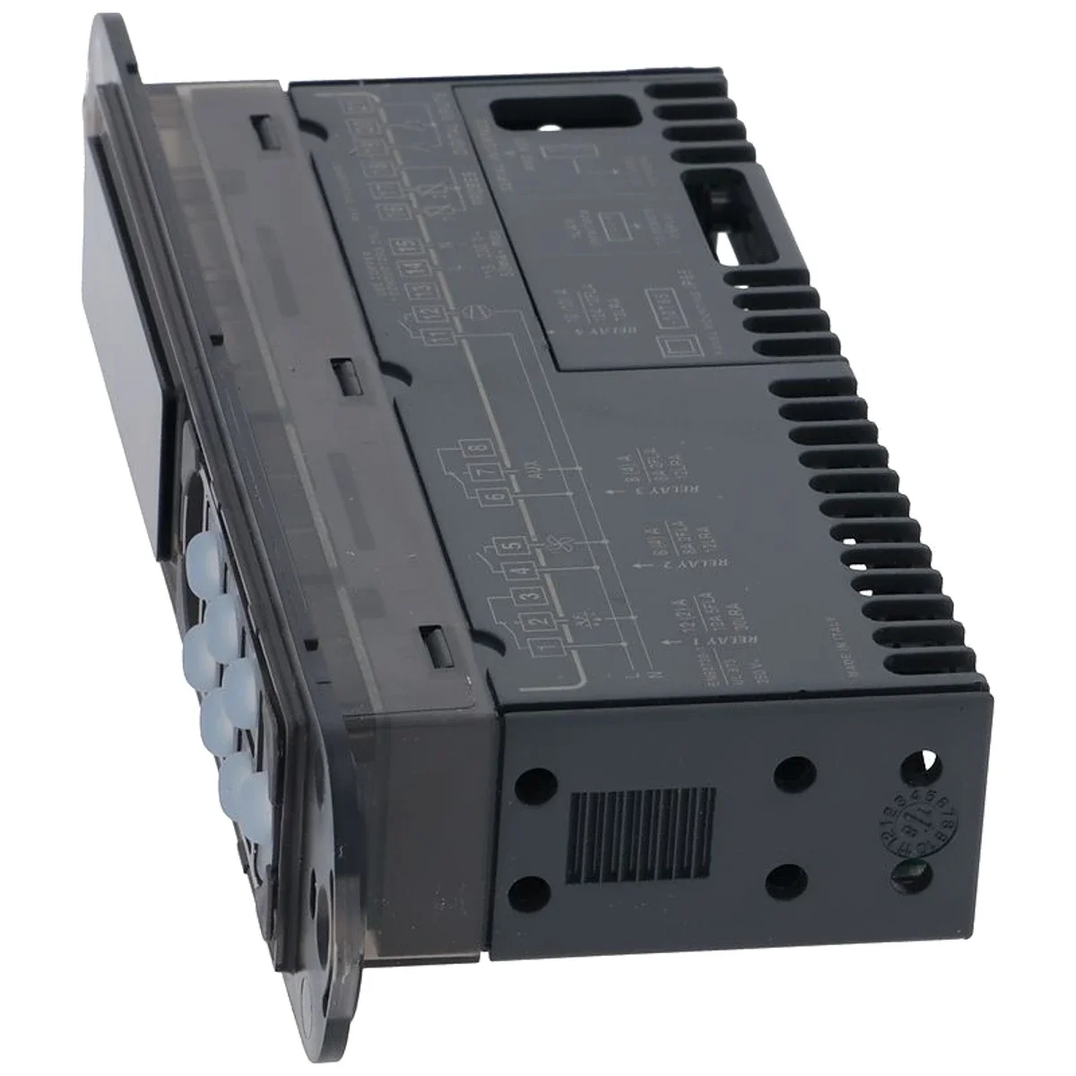Elektronisk controller 115/230V med kølerribber set fra venstre