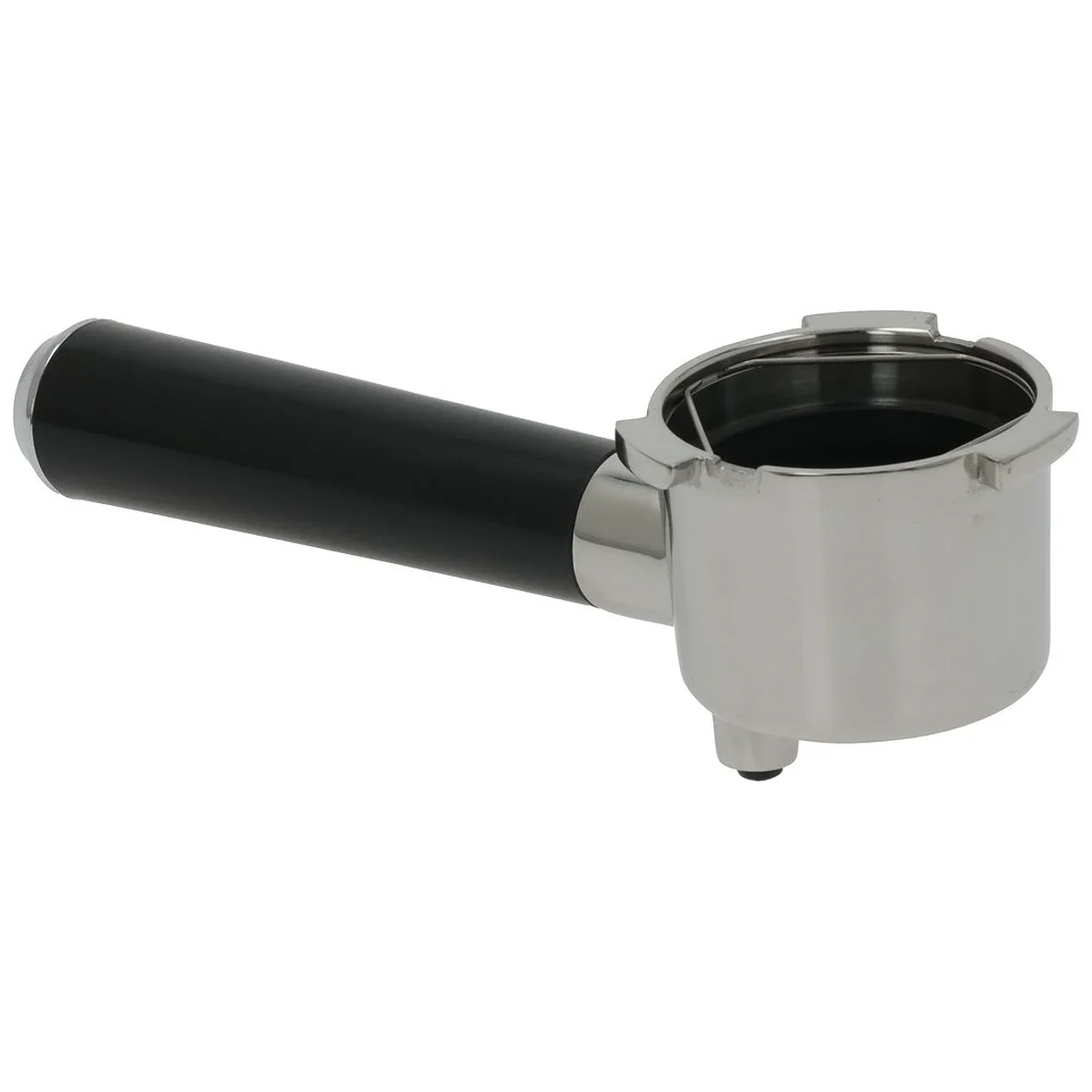 DeLonghi filterholder 2 kopper set fra siden