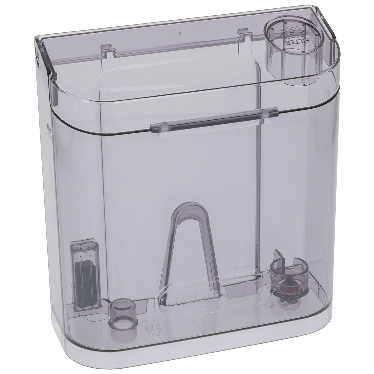 Vandtank til DeLonghi set forfra