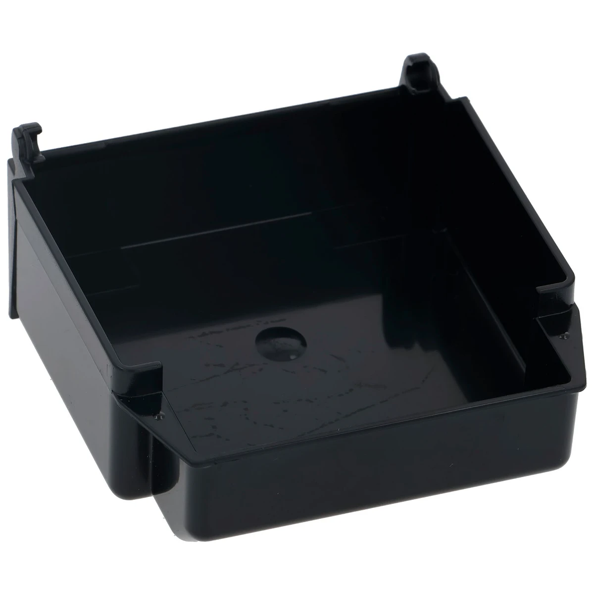 Sort drypbakke til DeLonghi kaffemaskine set forfra