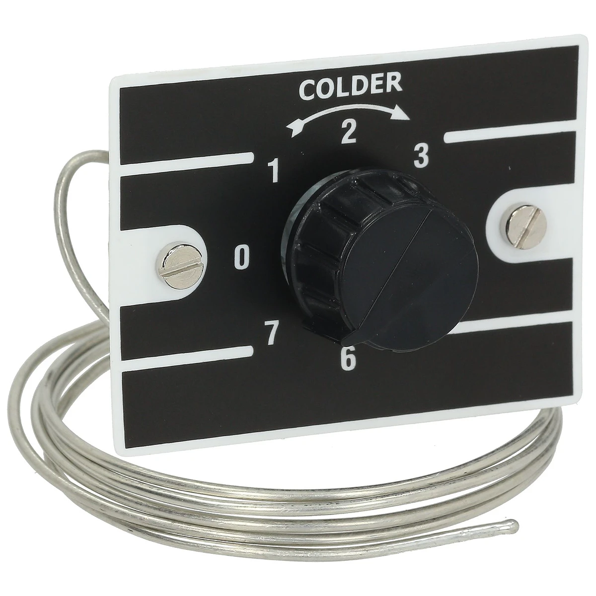 Termostat Ranco K50 L3231 – +1,5/+11 °C, kapillarrør 1200 mm set forfra