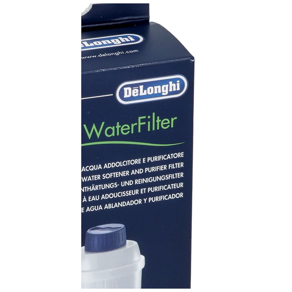 Nærbillede af deLonghi Vandfilter DLSC002 til Espressomaskiner – Original