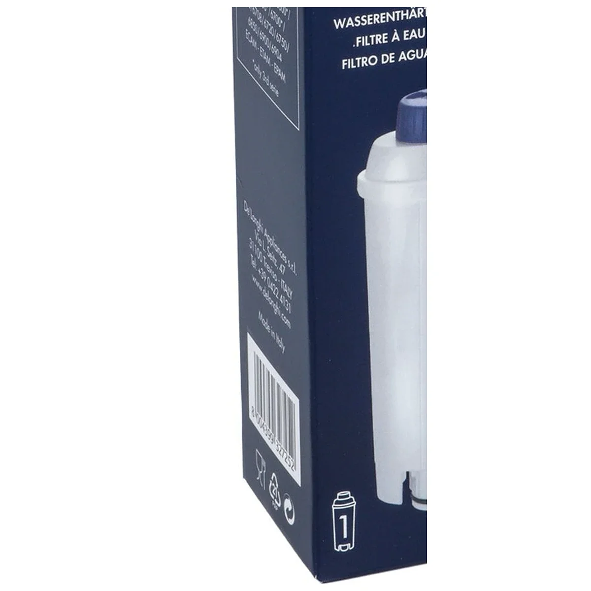 Nærbillede af deLonghi Vandfilter DLSC002 til Espressomaskiner – Original