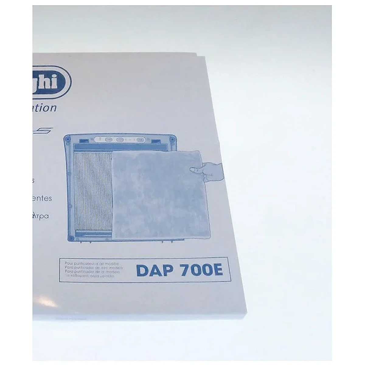 Filter til DeLonghi 5537000900 i original emballage, nærbillede