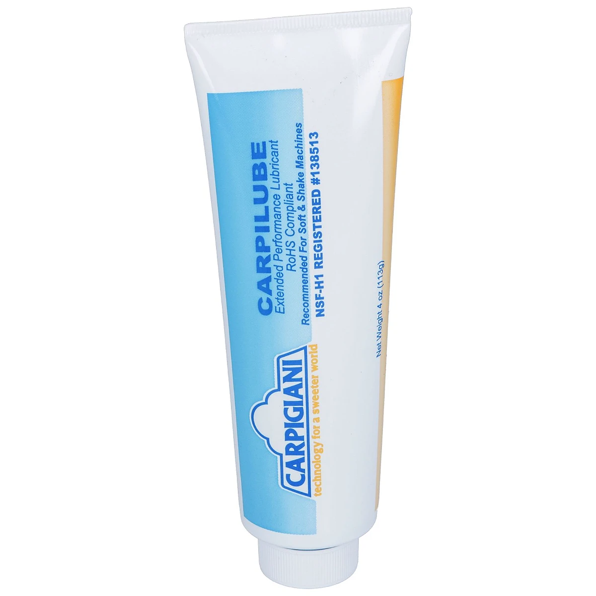 Carpigiani Carpilube Smøremiddel 113 g NSF – Original til Softice & Shake Maskiner set forfra