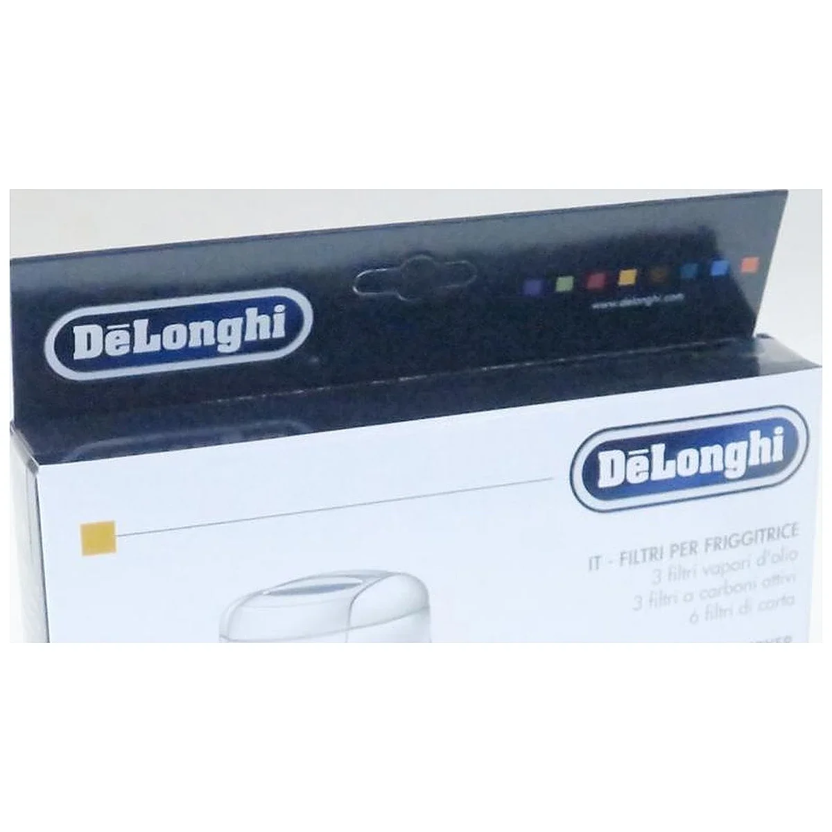 DeLonghi filtersæt til friturekoger i original emballage – øverste del