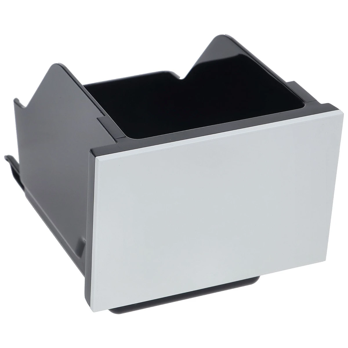 Sort kaffegrumsbeholder med hvid front til DeLonghi Eletta