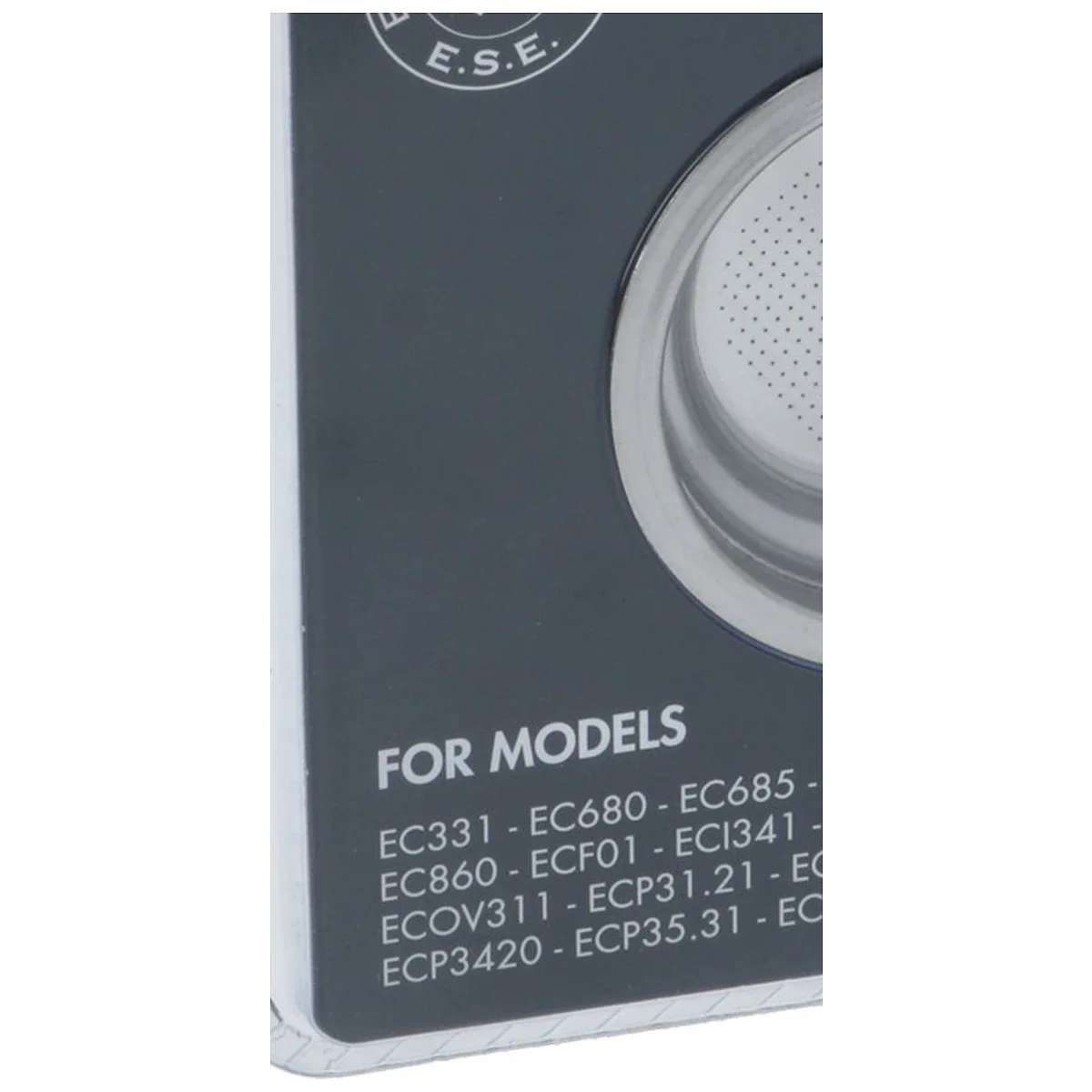 Nærbillede af eSE Pod-filter 1 Kop til DeLonghi Dedica – DLSC402 ø62 mm