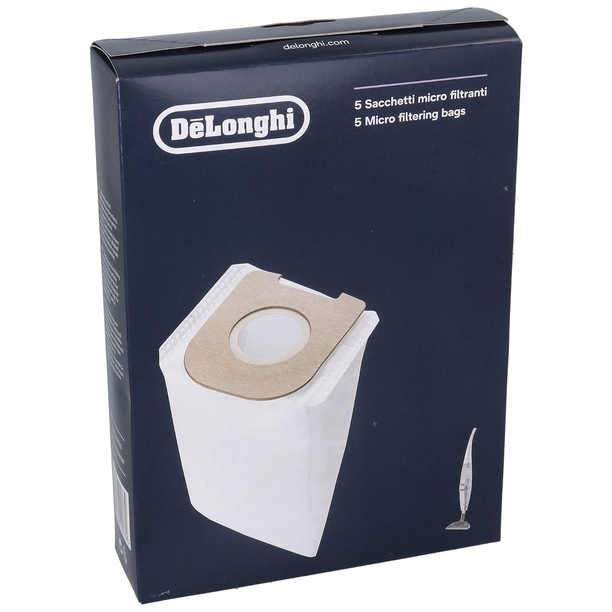 Støvsugerpose til DeLonghi set forfra