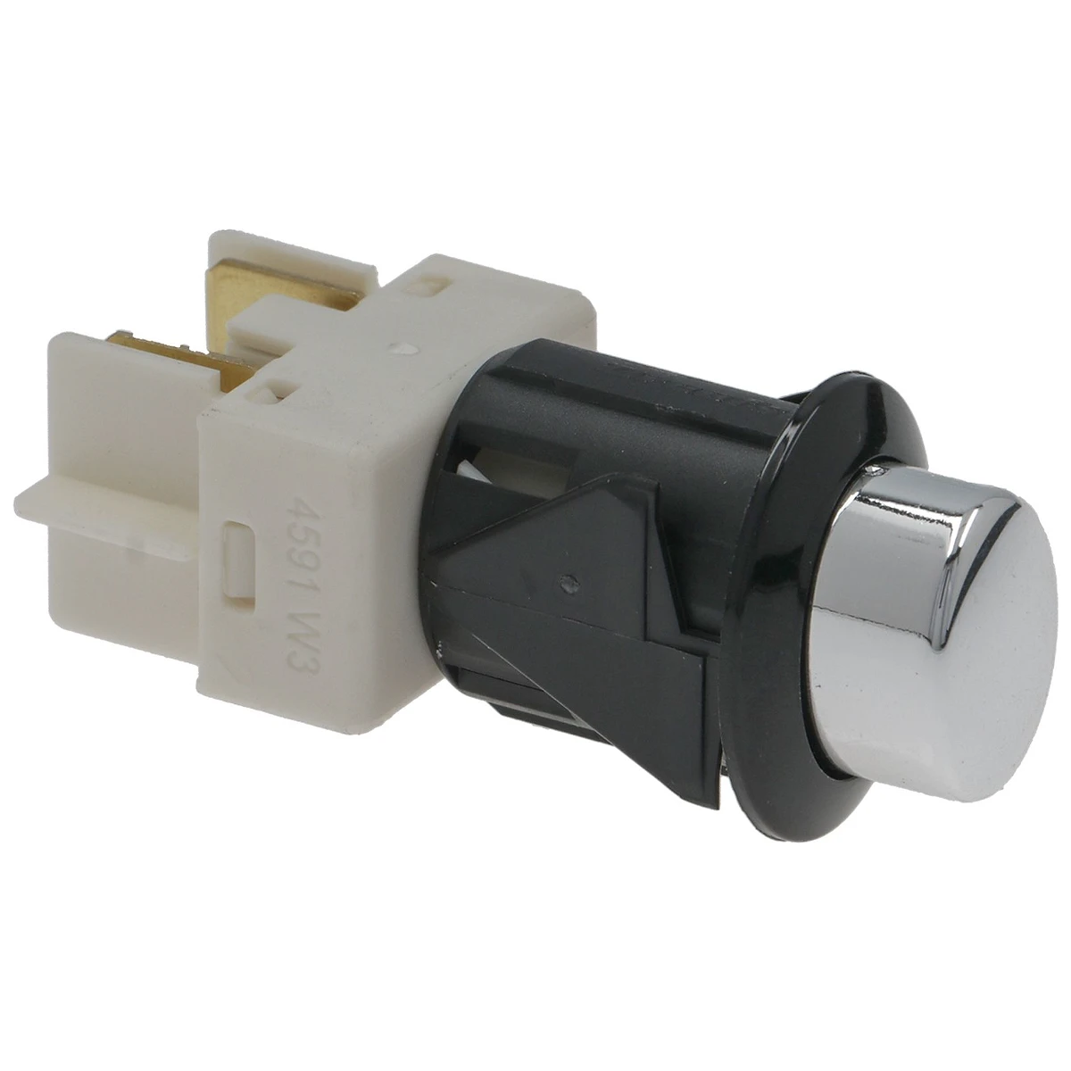 2-polet trykknap 10A 250V – til GRIMAC – fremstillet i Italien set forfra