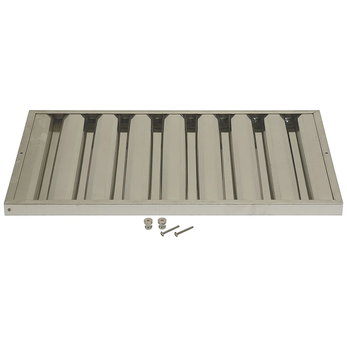 Lamelfilter 400 x 600 x 25 mm i AISI 304 rustfrit stål