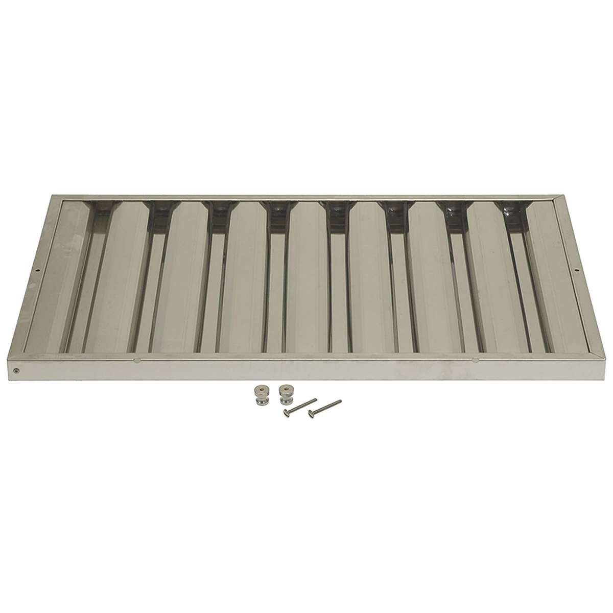 Lamelfilter 400 x 600 x 25 mm i AISI 304 rustfrit stål