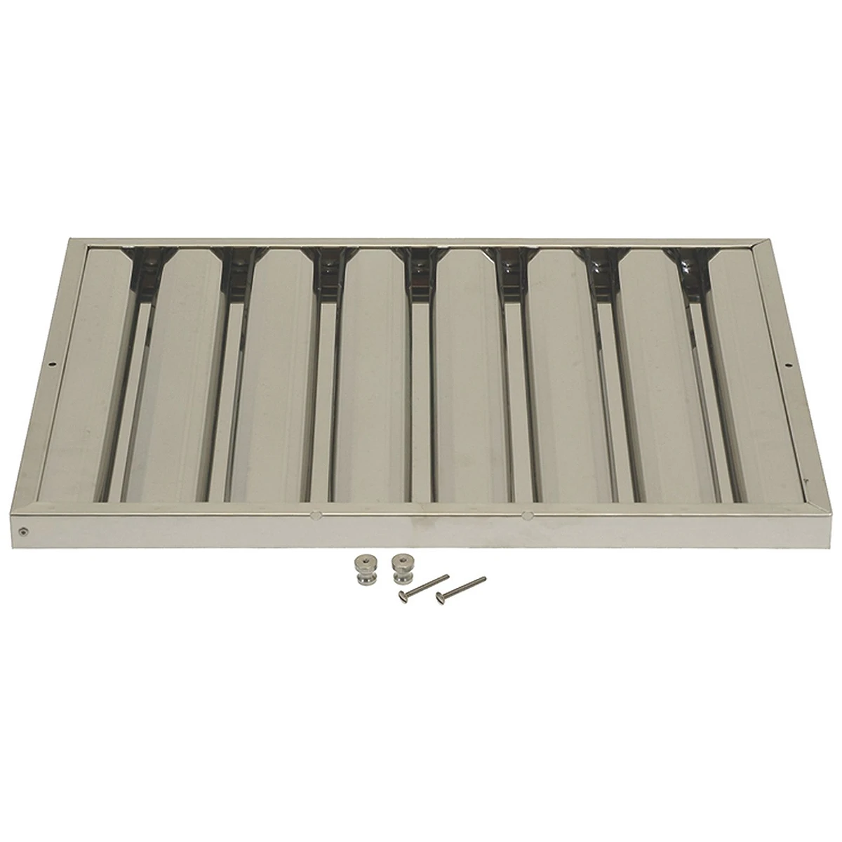 Lamelfilter 400 x 500 x 25 mm i AISI 304 rustfrit stål