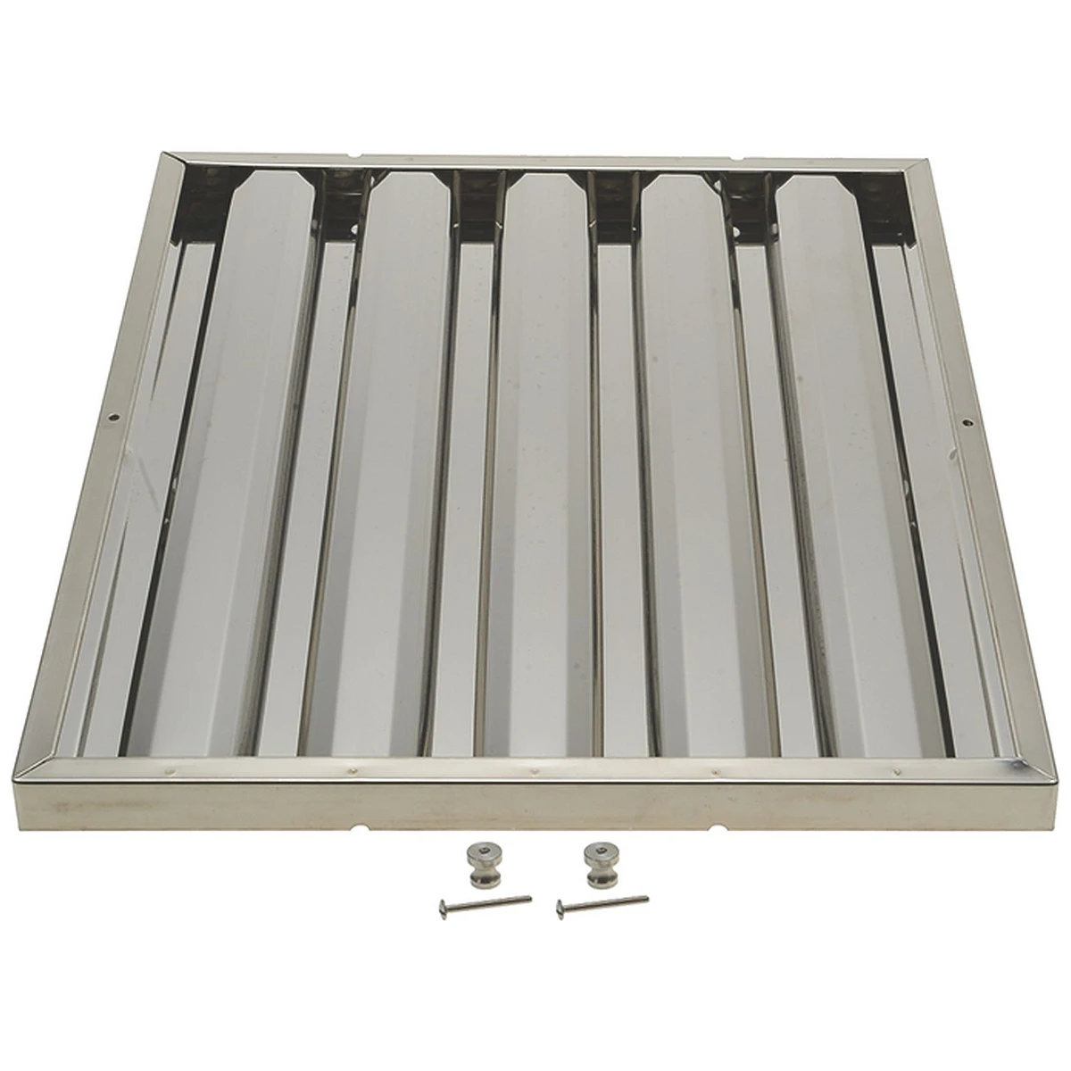 Lamelfilter 500 x 400 x 25 mm i AISI 304 rustfrit stål