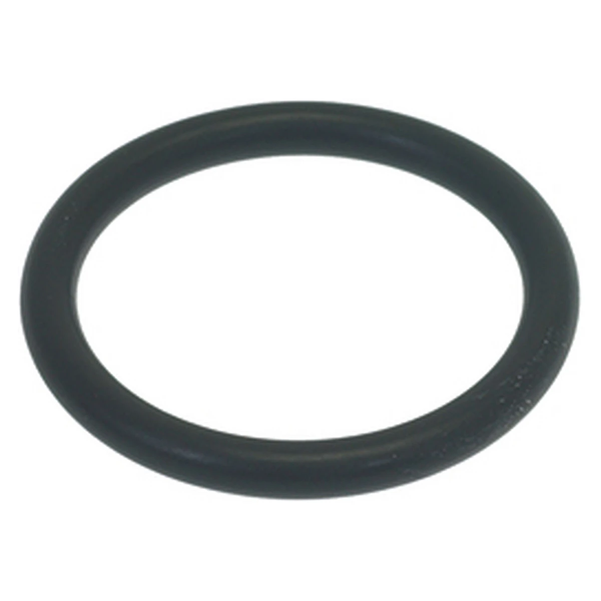 Sort O-ring i EPDM med rund snor set ovenfra