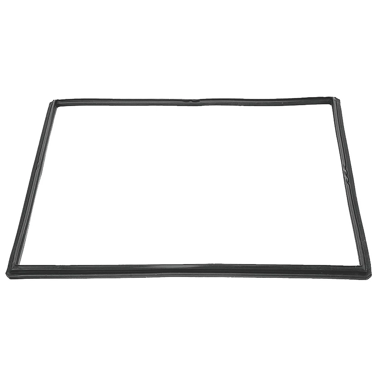 Sort lågepakning 635 x 430 mm i silikone til Zanussi ovn set forfra
