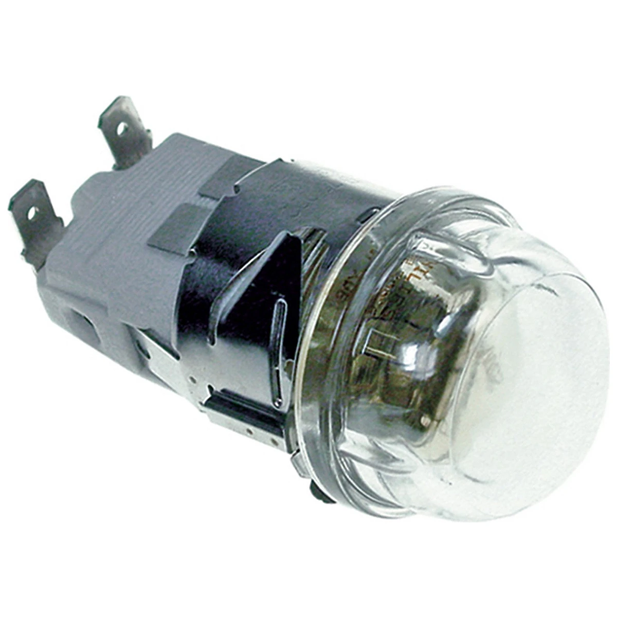 Ovnlampe komplet E14 25W med klar glaskuppel og metalhus