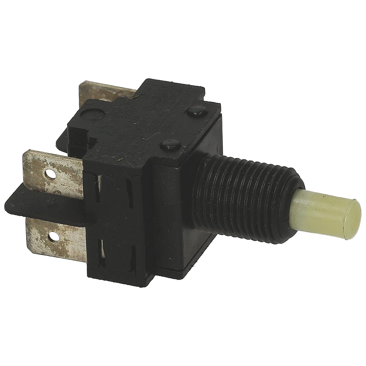 Sort bipolar mikroswitch ROLD E0159-A med gevindbøsning forfra