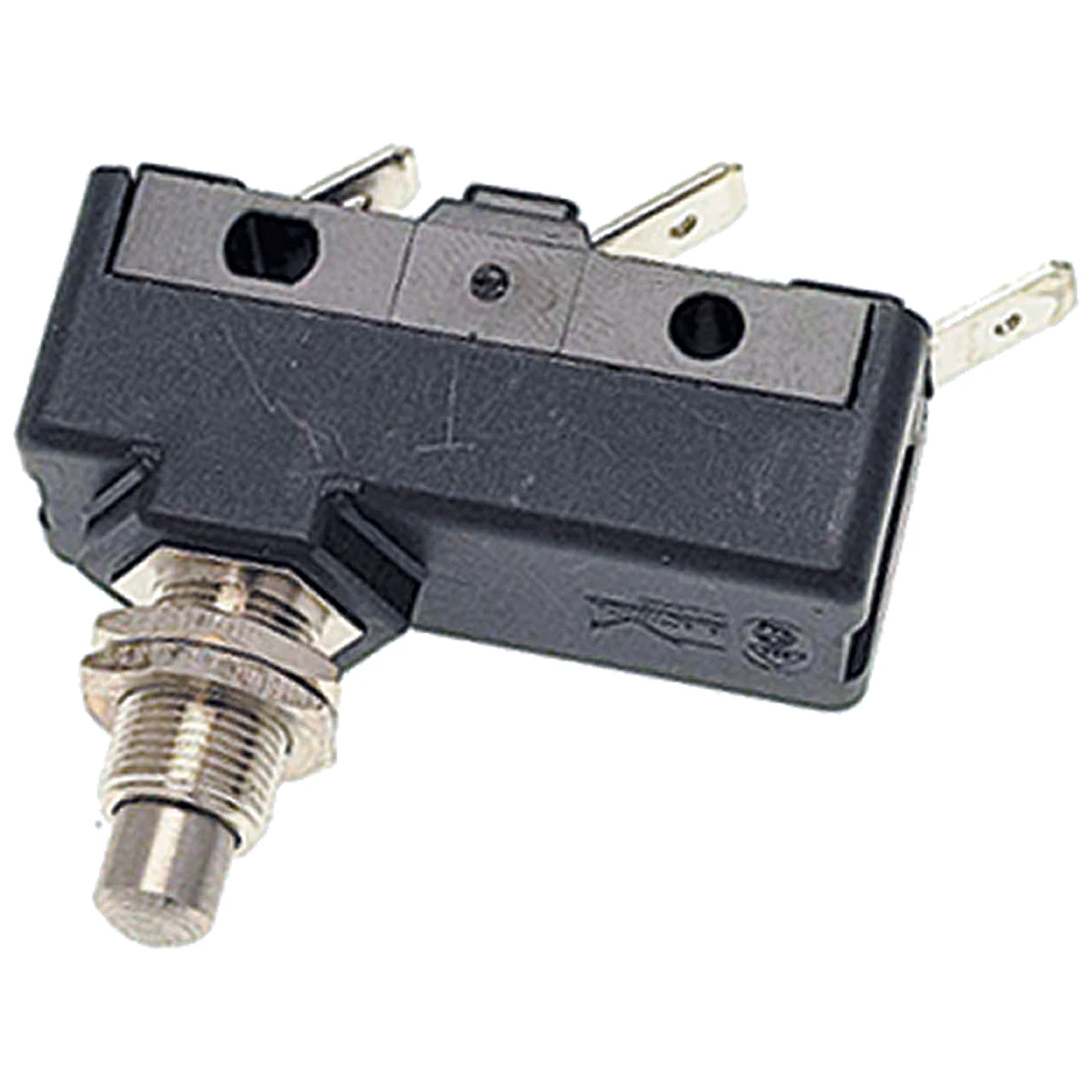 Mørkeblå Pizzato MF09 mikroswitch 16A 250V med stødstang