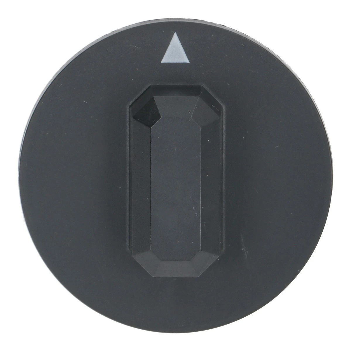 Sort vred ø 44 mm med pilmarkering set forfra