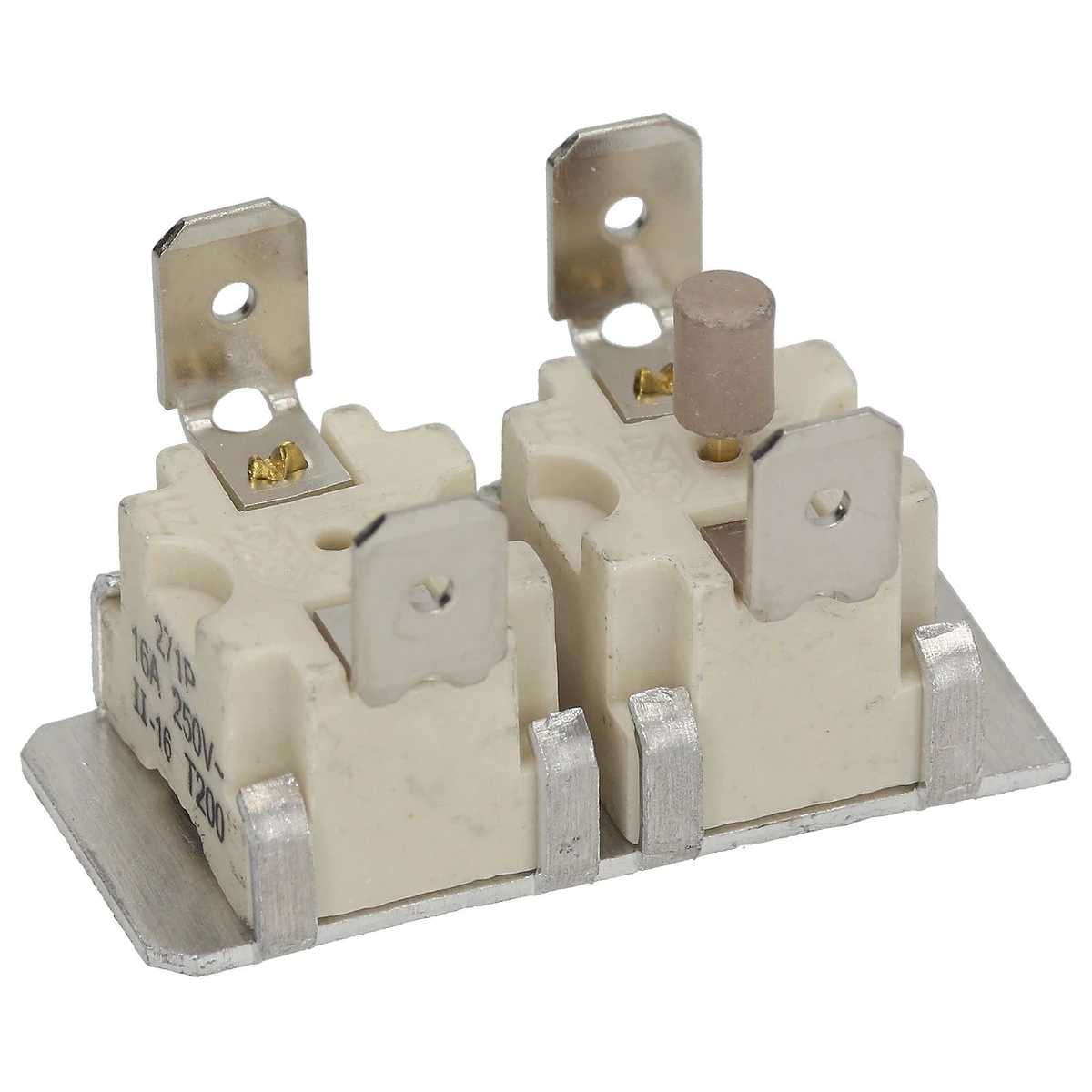 Kontakttermostat 16 A 250 V med hvid keramisk sokkel