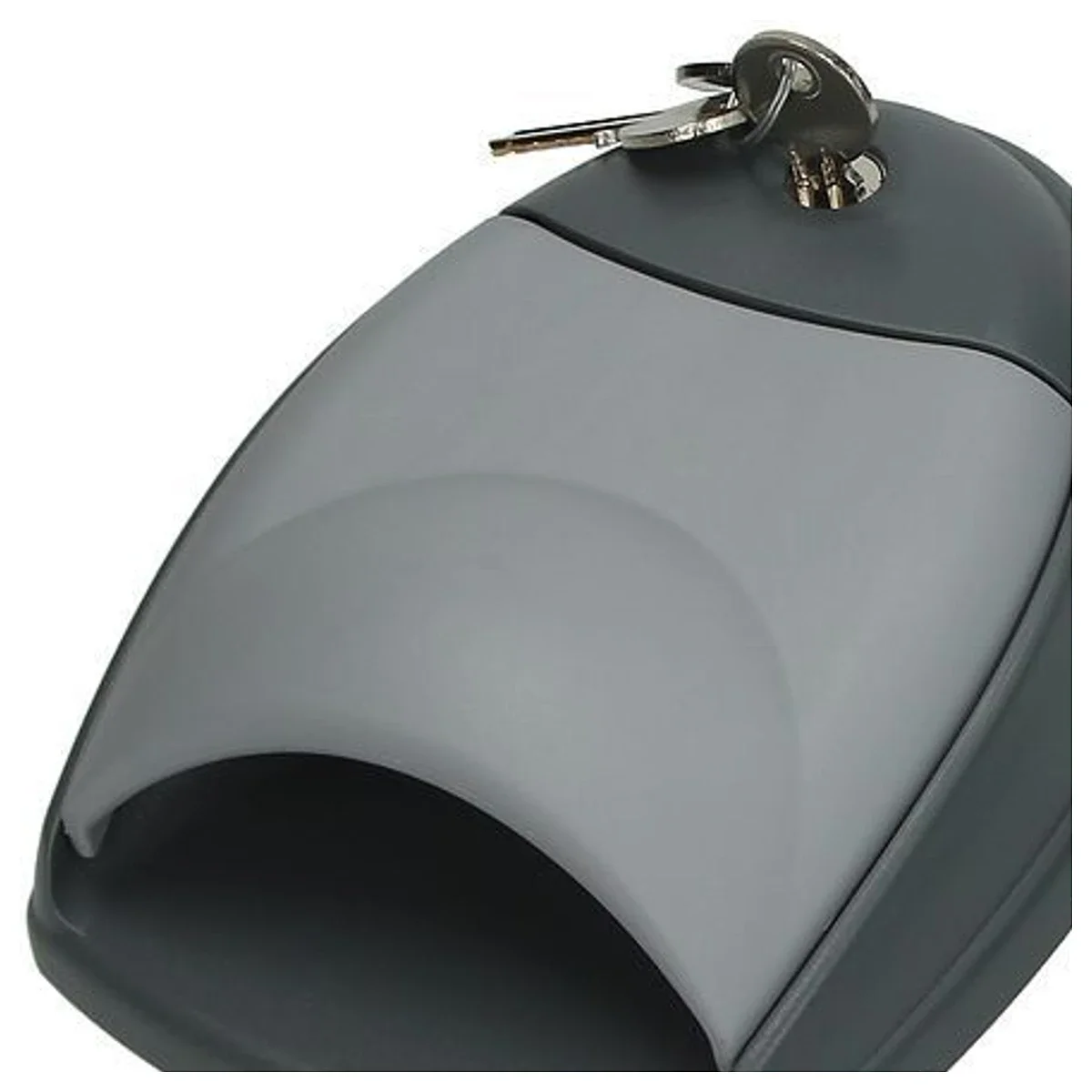 Nærbillede af den grå grebsskal med afrundet gribekant