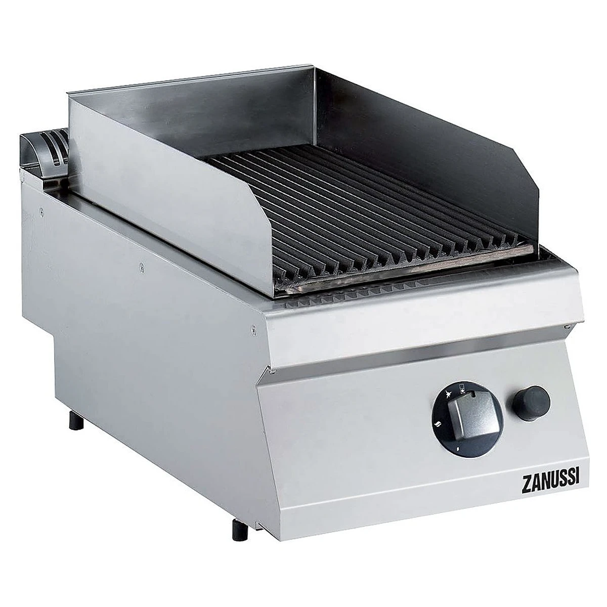 Zanussi EVO700 lavastensgrill på gas, halvt modul, set skråt forfra