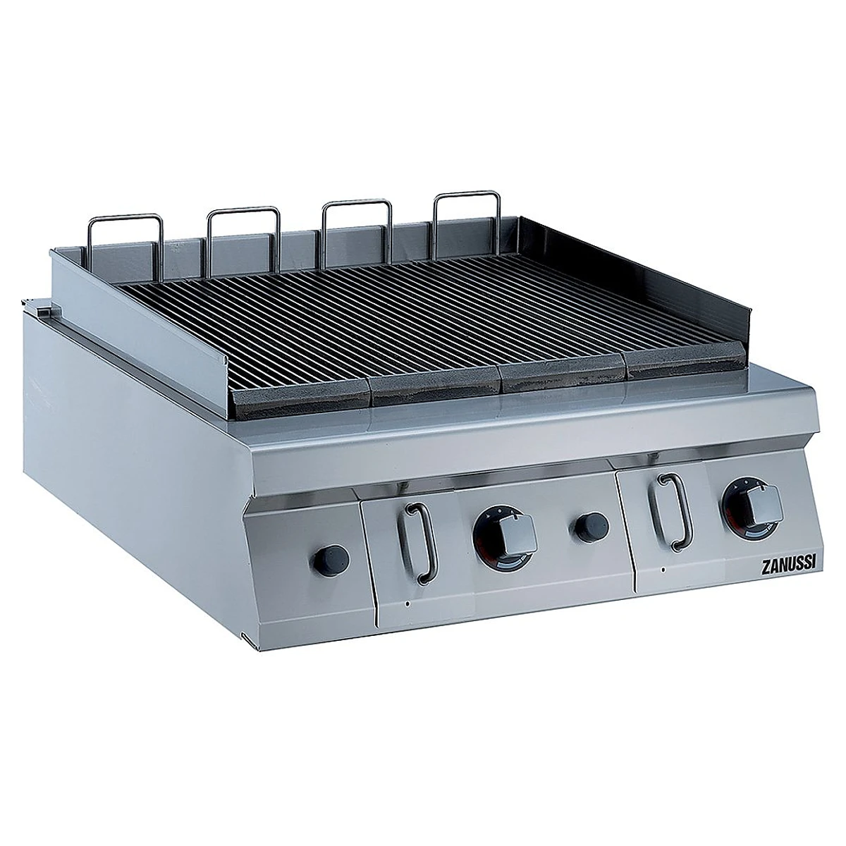 Zanussi EVO700 powergrill på gas i 800 mm set skråt forfra