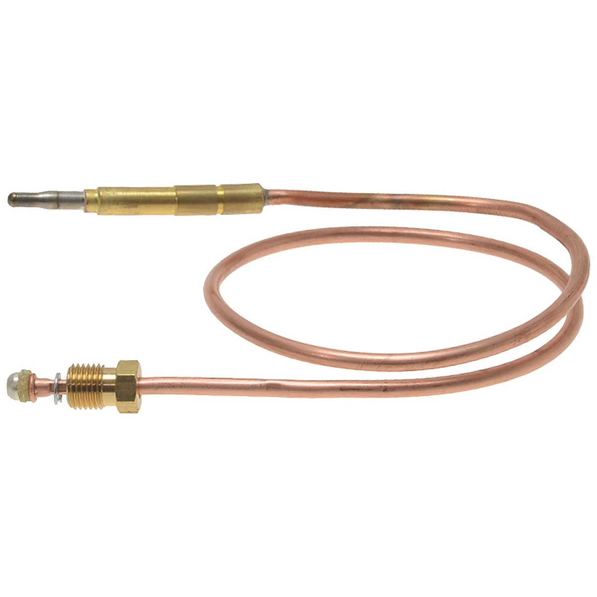 Termoelement SIT M9x1 med oprullet kobberkapillar og messingfittings