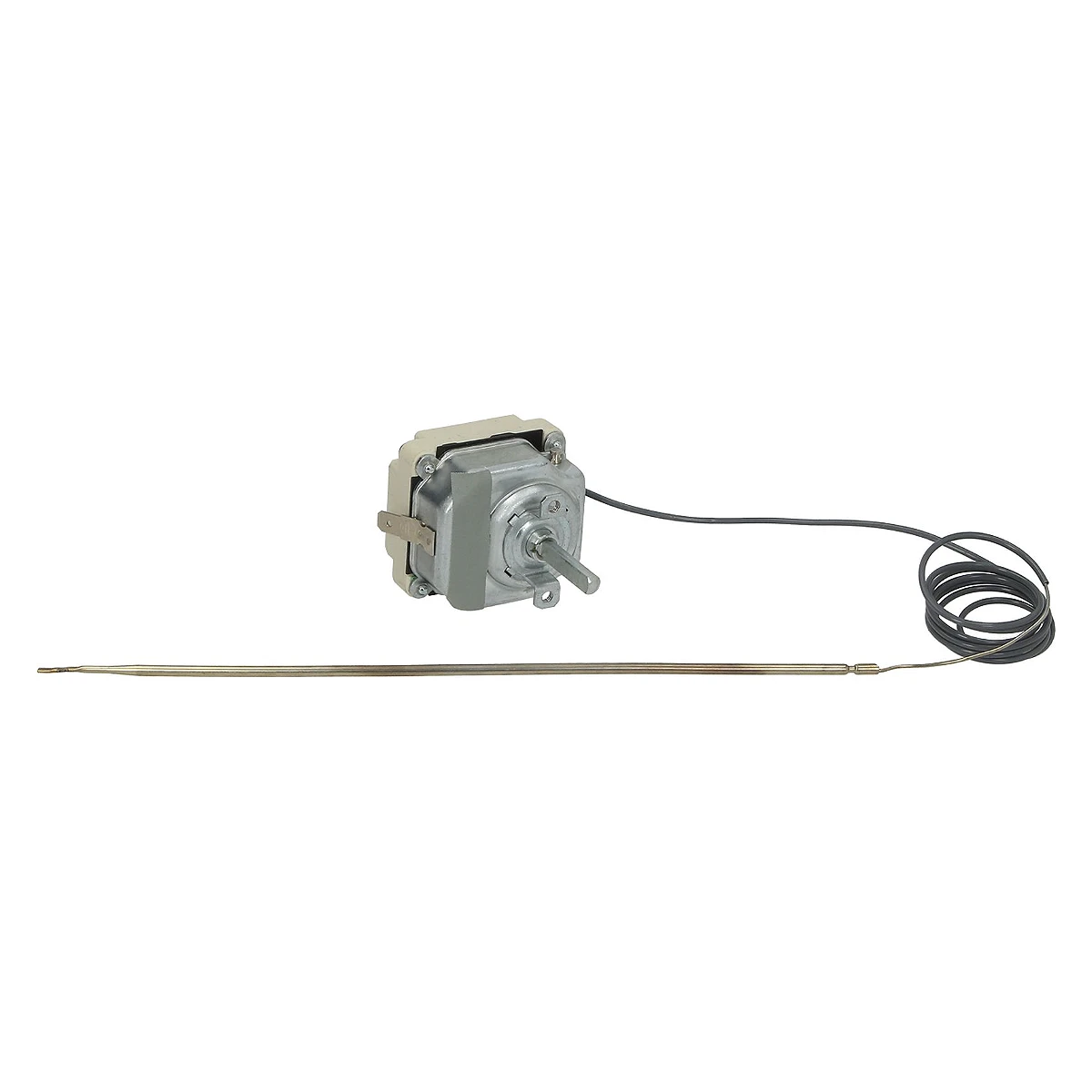 Termostat 3-polet 50-320 °C med kapillarrør set forfra