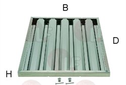 Lamelfilter 400 x 500 x 25