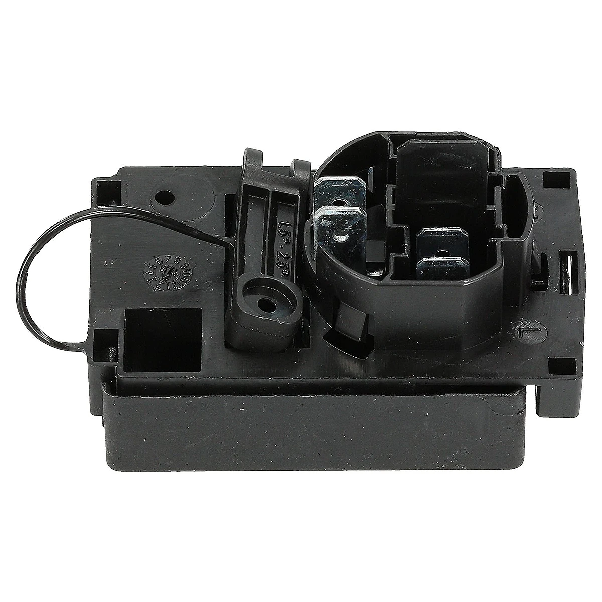 Sort 3-polet terminalblok PA244S 60 x 40 mm med låg