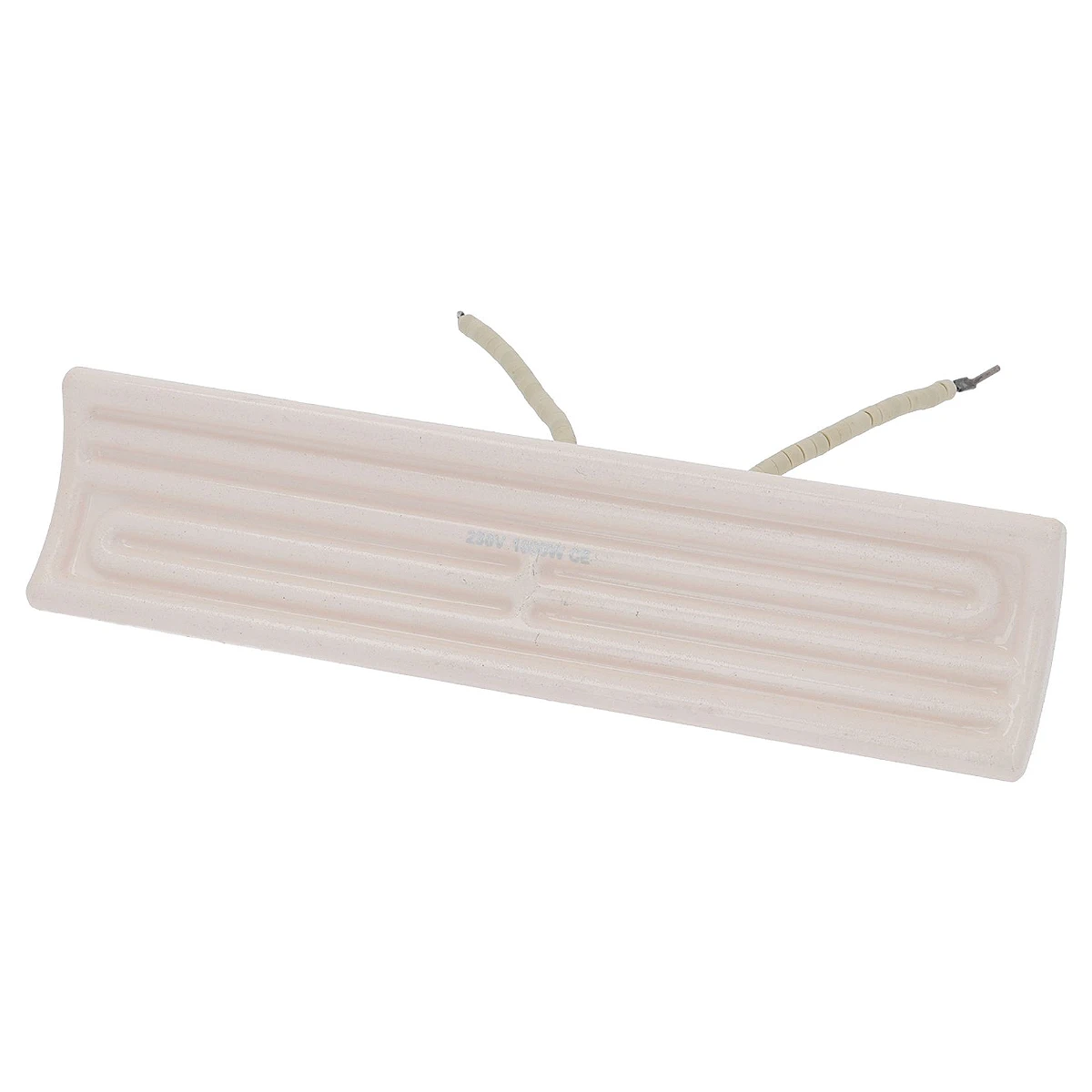 Fladt keramisk varmelegeme 1000W 230V med ribbet overflade