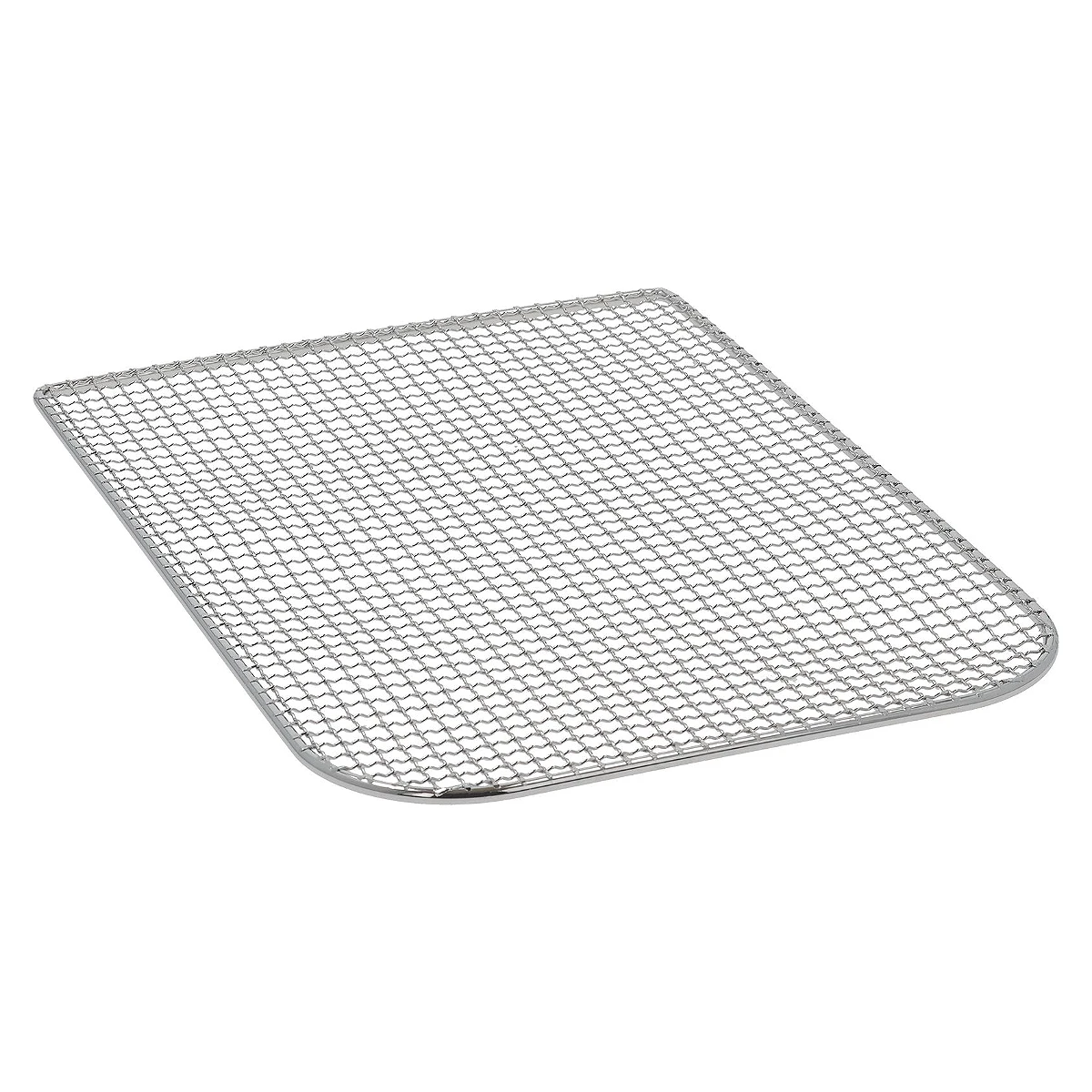 Bundrist til friture 330x230 mm i forkromet trådnet