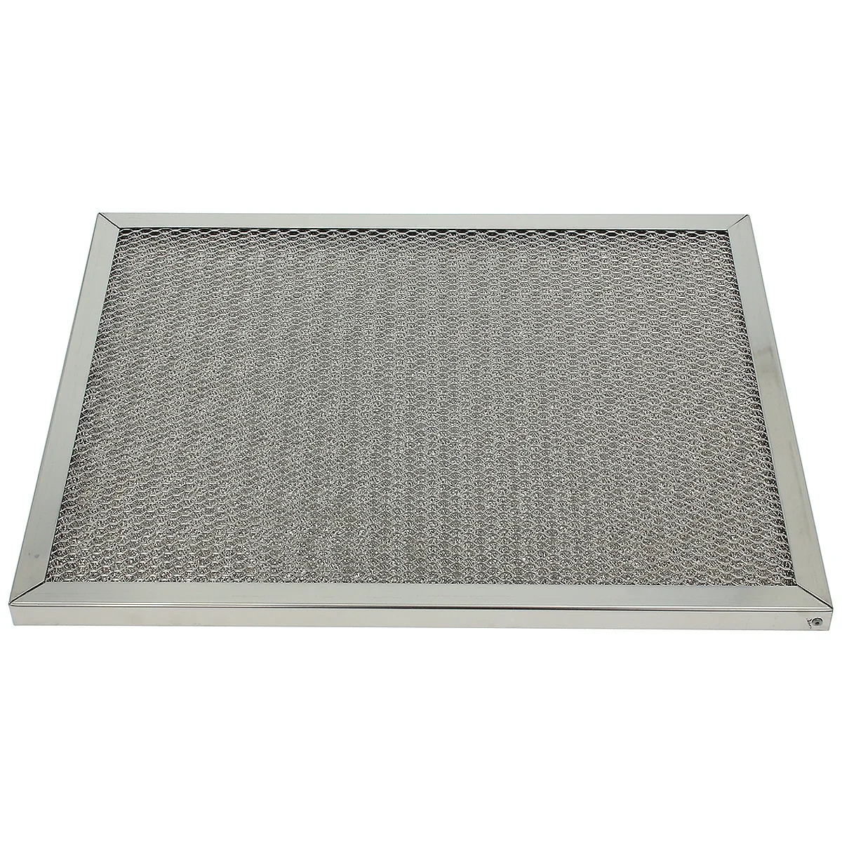 Fedtfilter 400 x 500 mm set fra siden med rustfri ramme