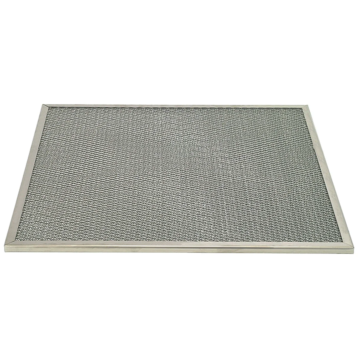 Fedtfilter 500 x 500 x 12 mm i rustfrit stål set skråt oppefra