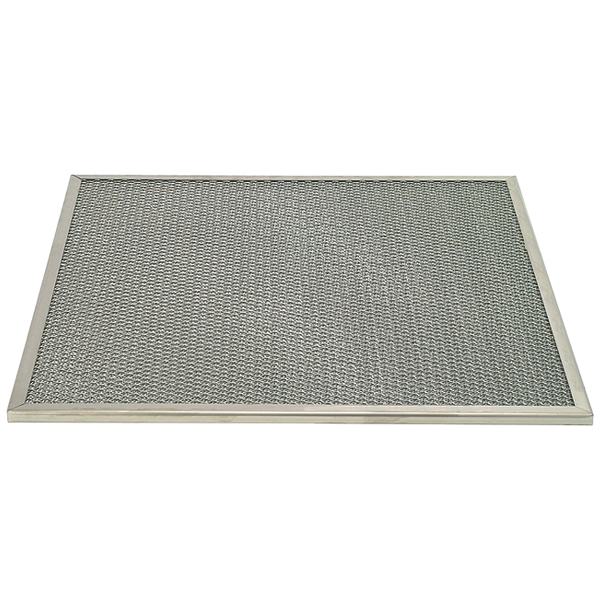 Fedtfilter 500 x 500 x 12 mm i rustfrit stål set skråt oppefra