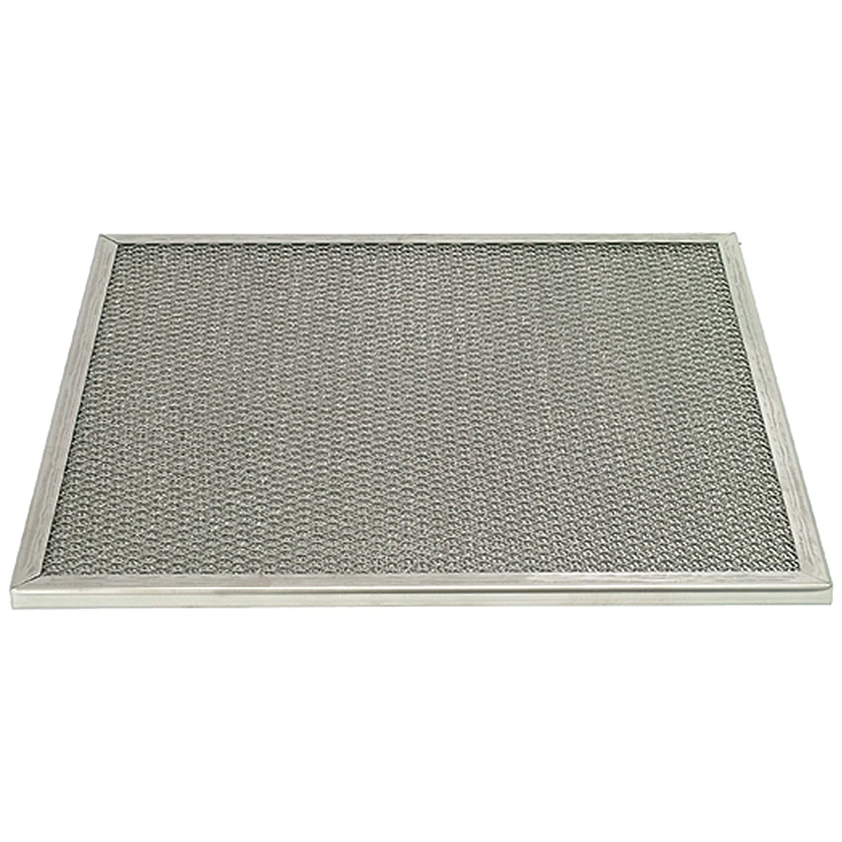 Fedtfilter 400 x 400 x 12 mm i rustfrit stål set skråt oppefra