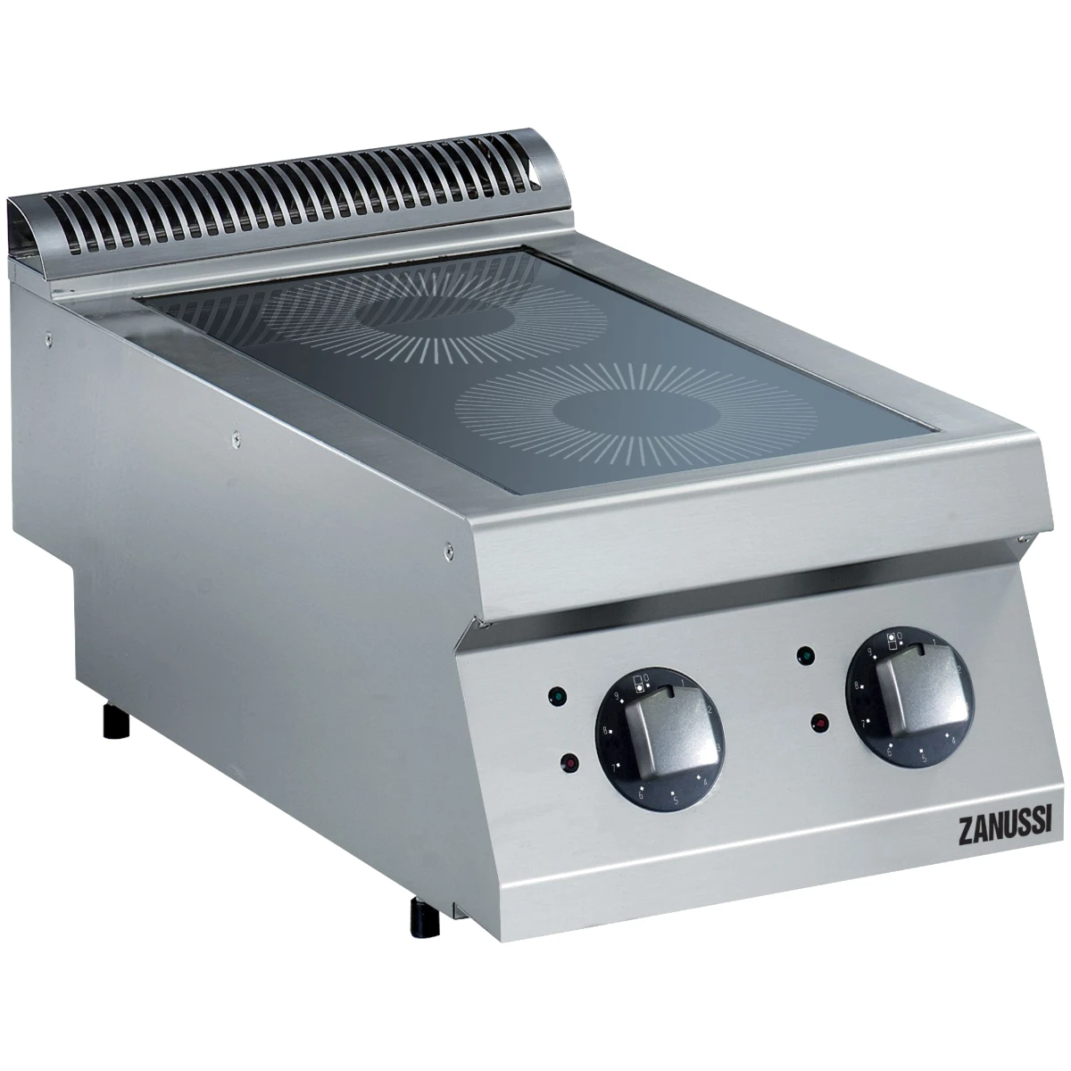 Zanussi EVO700 induktionskogebord med 2 zoner set skråt forfra