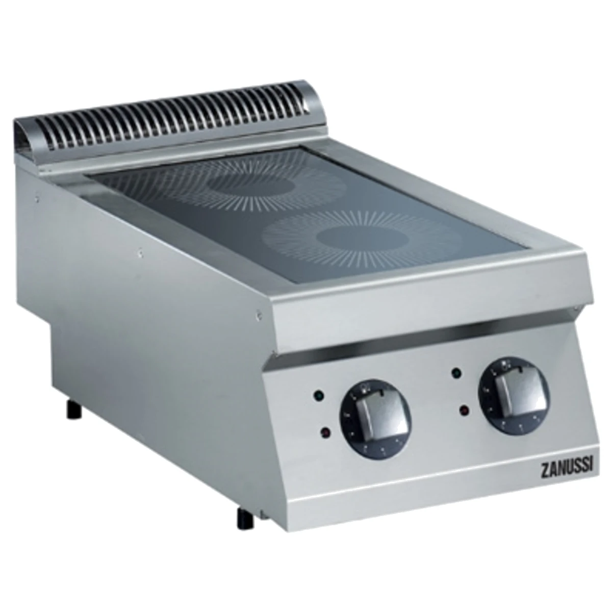 Zanussi EVO700 induktionskogebord med 2 HD-zoner set skråt forfra