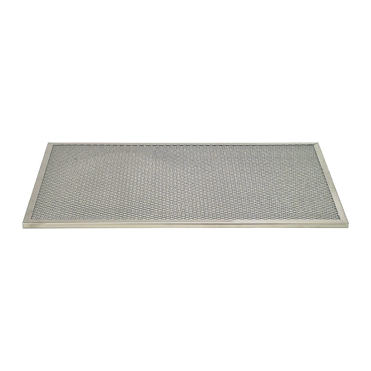 Rustfrit fedtfilter 625 x 400 mm til emhætte set forfra