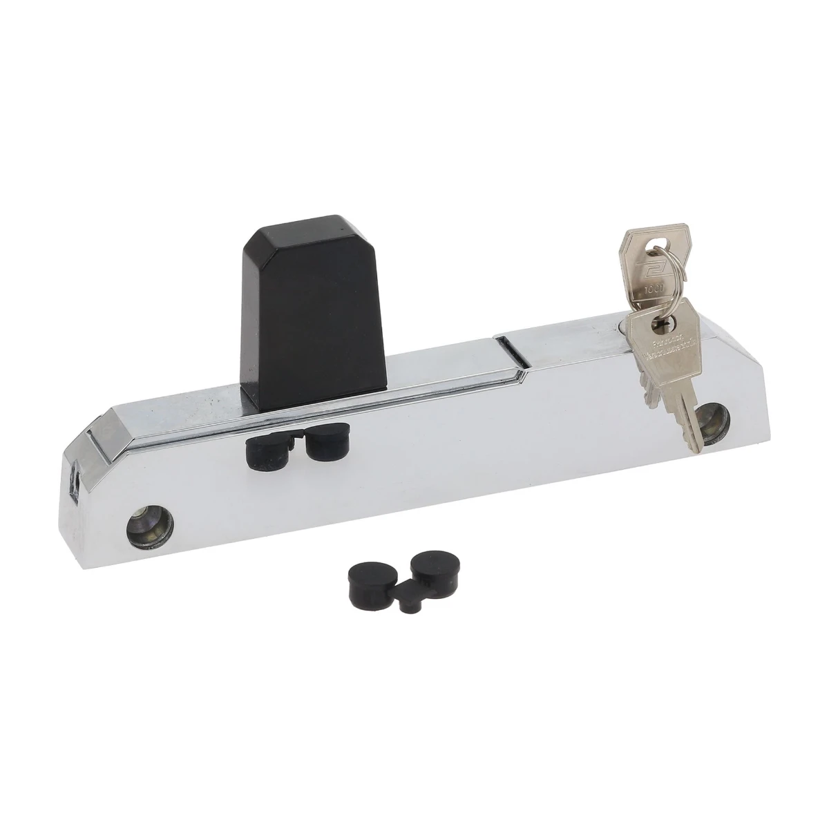 Kølerumshåndtag ERGO 6190 forkromet med lås, centerafstand 150 mm set forfra