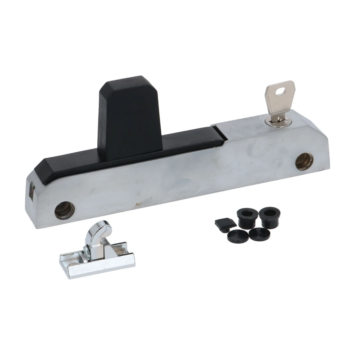 Kølerumshåndtag med lås, centerafstand 150 mm, højde 76 mm, type 3242405 set forfra