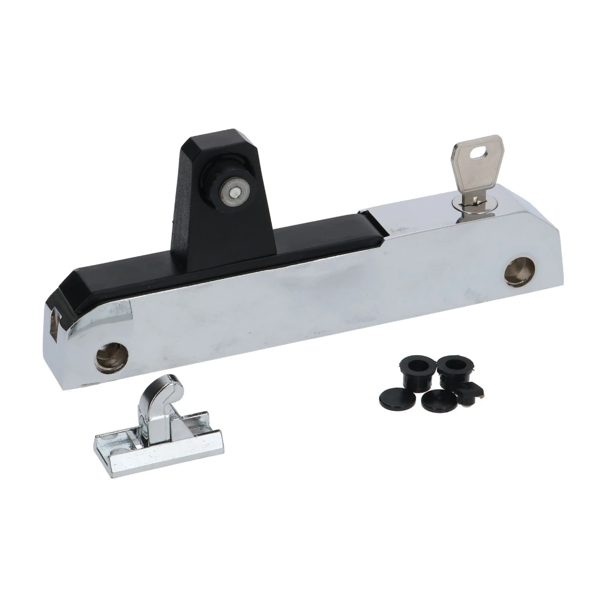 Kølerumshåndtag med lås, centerafstand 150 mm, højde 76 mm, type 3242170 set forfra