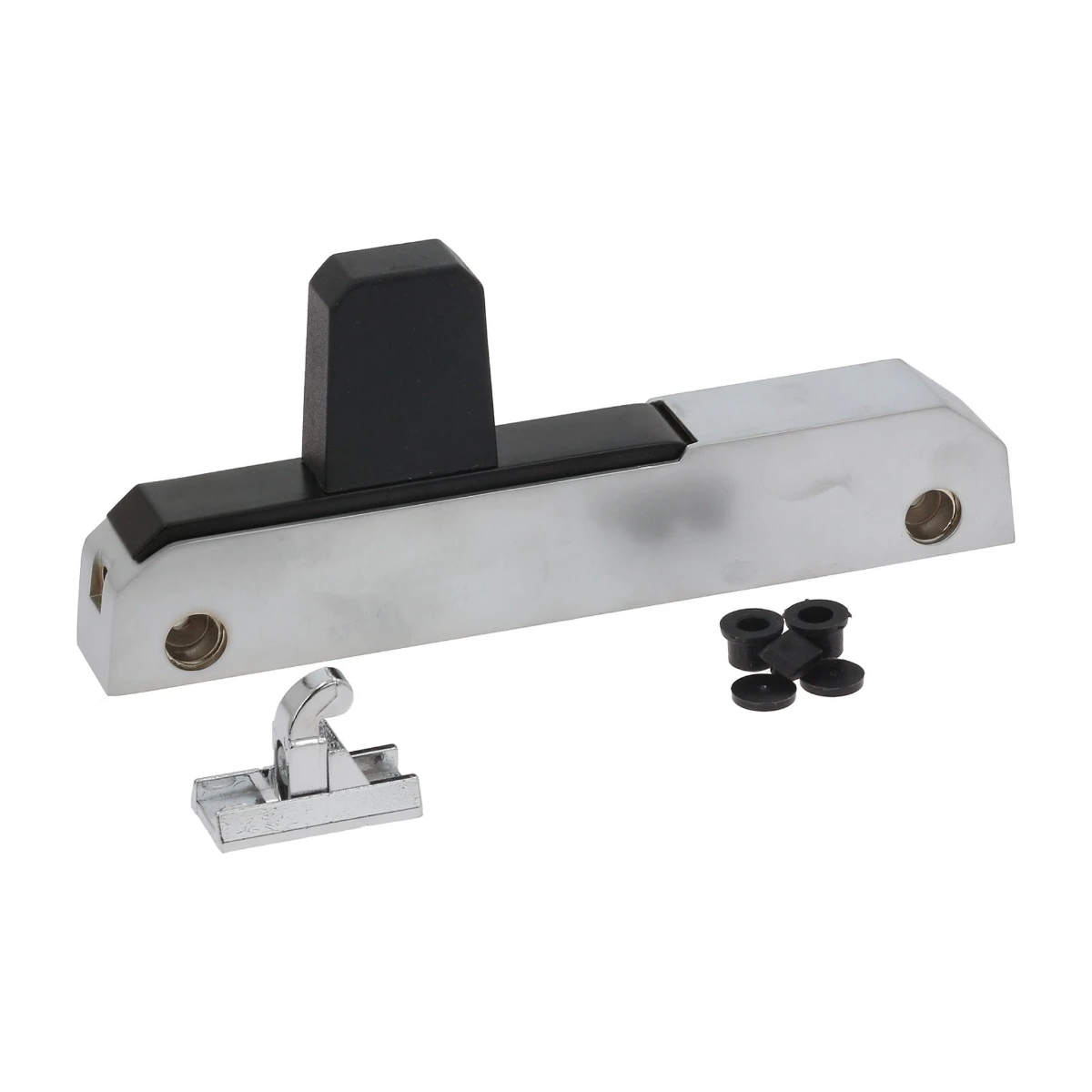 Kølerumshåndtag uden lås, centerafstand 150 mm, højde 76 mm, type 3242406 set forfra