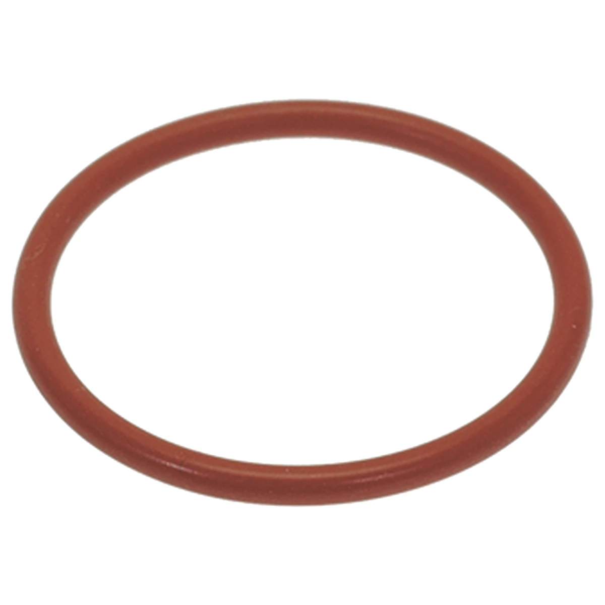 Rød silikone O-ring 32,99 x 2,62 mm set fladt ovenfra