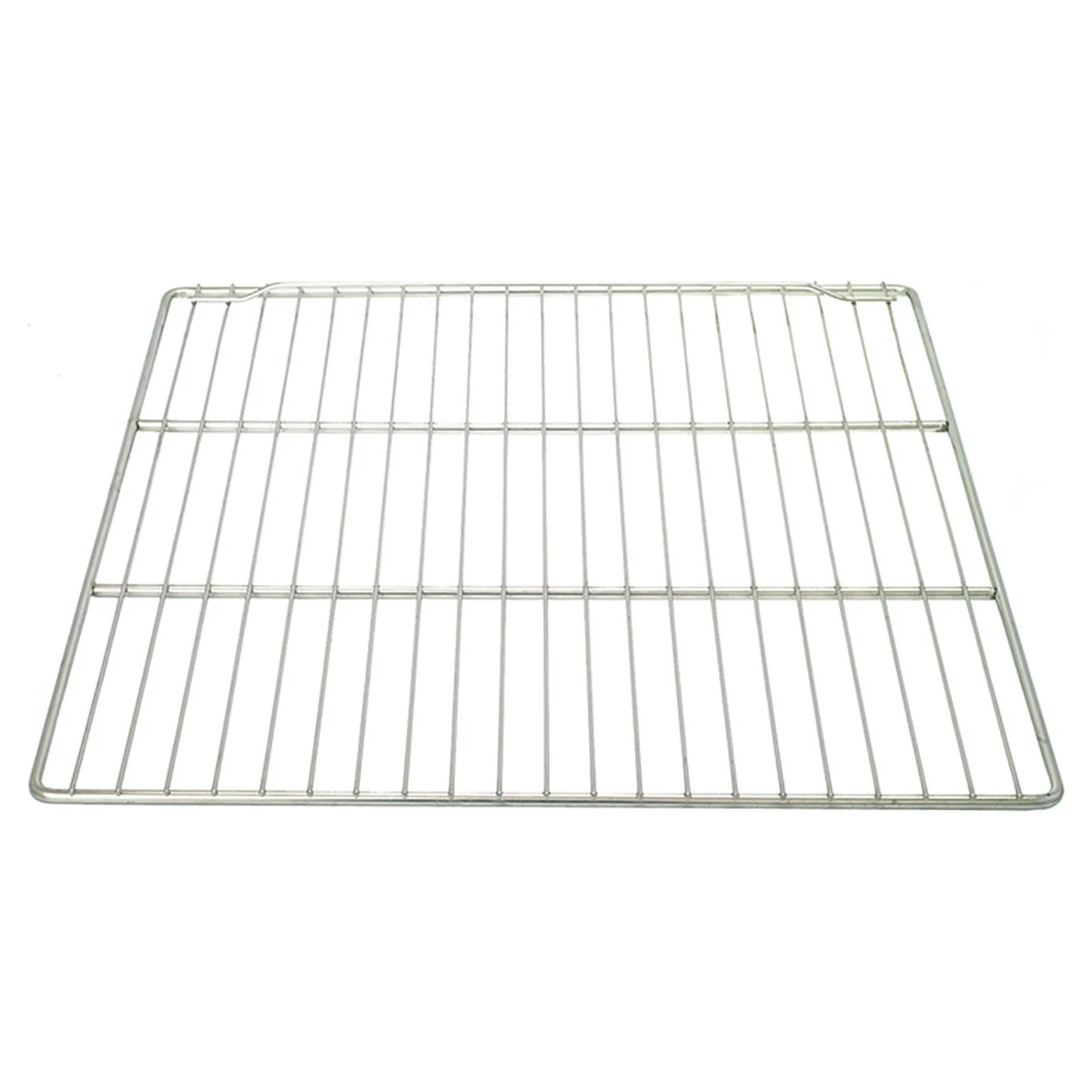 Rustfri hylderist 530 x 650 mm til køleskab, set skråt oppefra