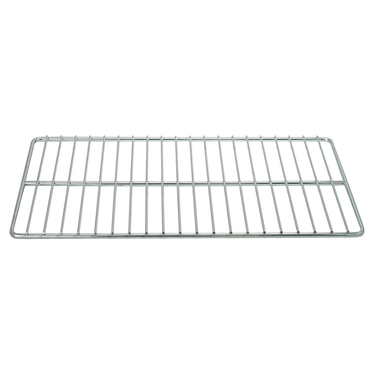 Forkromet hylderist 325 x 530 mm til køleskab, set skråt oppefra