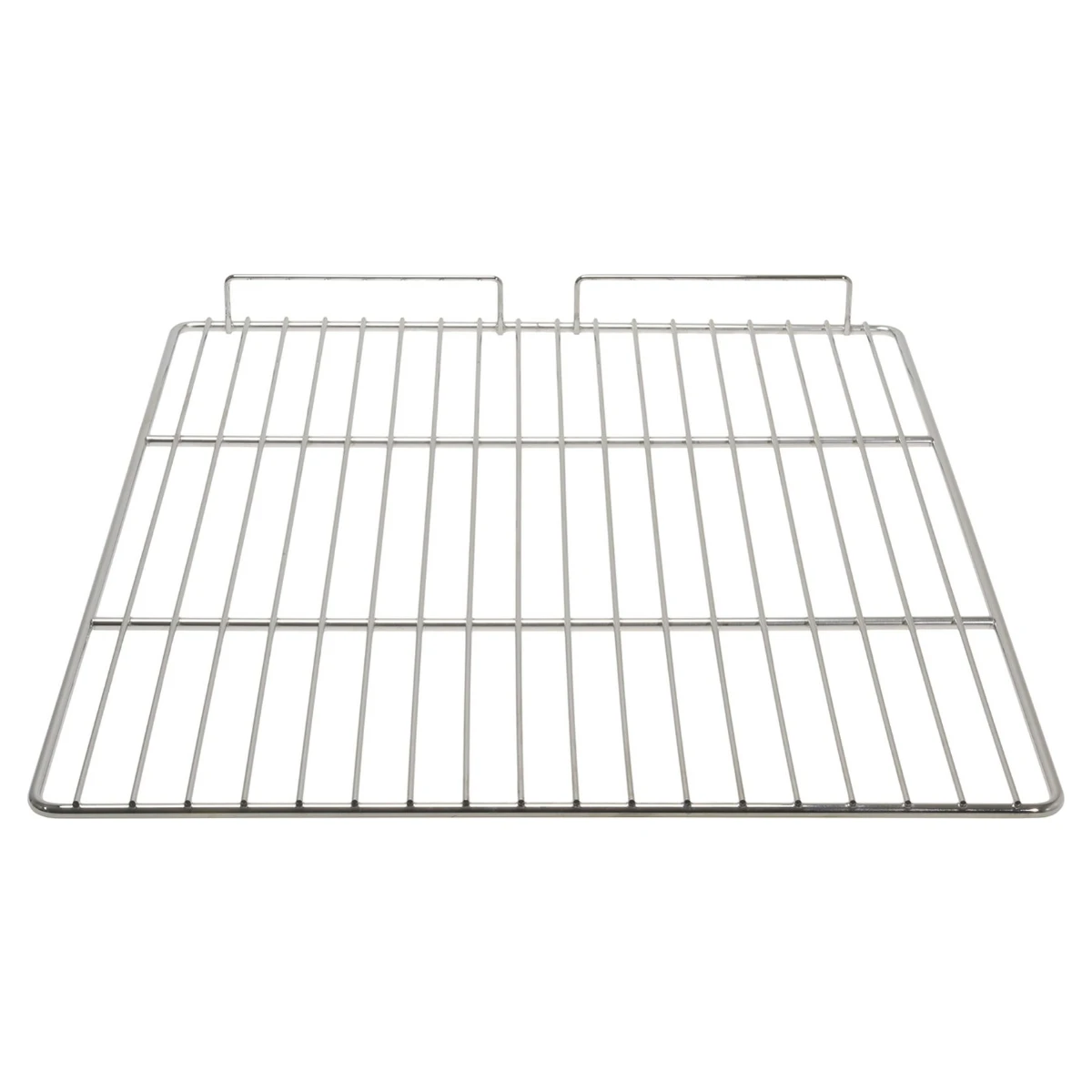 Forkromet hylderist 530 x 650 mm til køleskab, set skråt oppefra