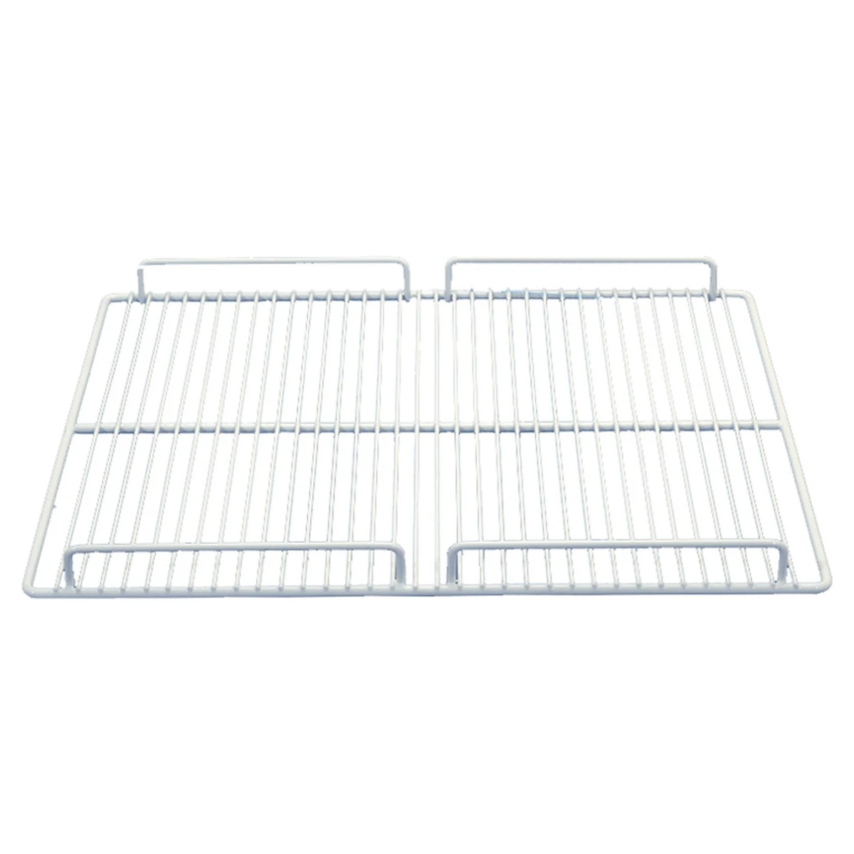 Plastbelagt hylderist 510 x 429 mm til køleskab, set skråt oppefra